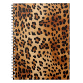 Bruin zwarte leopard-printer notitieboek (Voorkant)