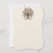 Bruin zwijn Roots of Love Wedding Invitation Kaart (Voorkant)