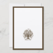 Bruin zwijn Roots of Love Wedding Invitation Kaart (Voorkant)