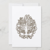 Bruin zwijn Roots of Love Wedding Invitation Kaart (Voorkant)