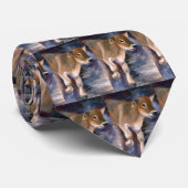 Bruin Zwitsers Stropdas (Opgerold)