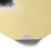 Bruinachtig Geel Paardenhoofd Tekening Kunstwerk P Poster (Hoek)