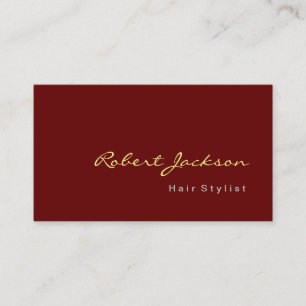 Bruinachtig rood haar stijl consultant make-up art visitekaartje