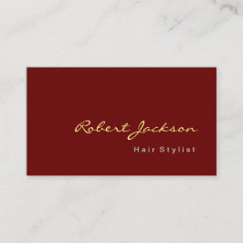Bruinachtig rood haar stijl consultant make-up art visitekaartje