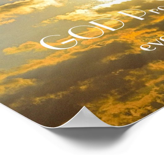 Bruinbaar Psalm 119:11 sunset poster (Hoek)