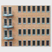 Bruinbakstenen wandbouw cadeaupapier (Vlak)