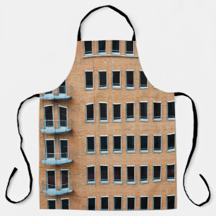 Bruinbakstenen wandbouw schort