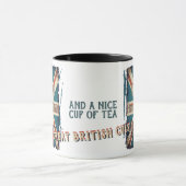 Bruinbare Britse vis en chips Mok (Midden)