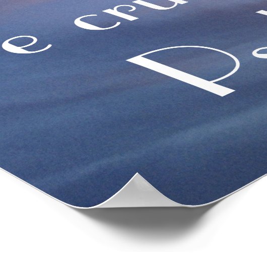 Bruinbare verse Psalm 34:18 zonsondergang Poster (Hoek)