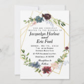  bruinblauw huwelijk met Bourgogne Kaart (Voorkant)