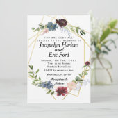  bruinblauw huwelijk met Bourgogne Kaart (Staand voorkant)