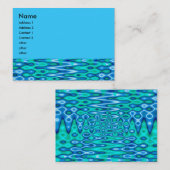 bruinblauw visitekaartje (Voorkant / Achterkant)