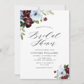 bruinblauw vrijgezellenfeest kaart (Voorkant)