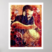 BruinBlues uitslaan Poster (Voorkant)