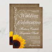  bruinbruidingen in het Rustische land Kaart (Voorkant / Achterkant)