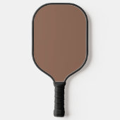 Bruine 3D-cirkels geometrisch, naam of monogram to Pickleball Paddle (Achterkant)