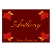 Bruine, aangepaste Thanksgiving Plaatskaarten vall Kaart (Achterkant)