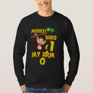 Bruine aap aap balken 1 mijn arm 0 Afrika Wildlif T-shirt