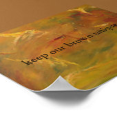 bruine aarde poster (Hoek)