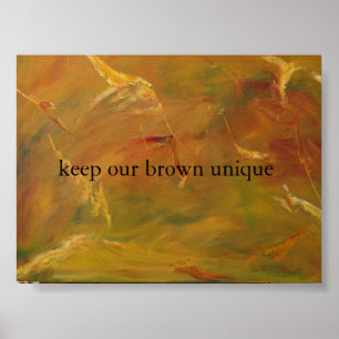 bruine aarde poster
