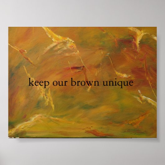 bruine aarde poster (Voorkant)