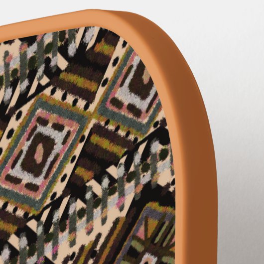 Bruine, aardebeenstaafstijl pickleball paddle (Links Detail)