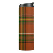 Bruine aardse kariertartan thermosbeker (Gedraaid links)