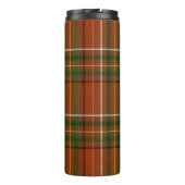 Bruine aardse kariertartan thermosbeker (Achterkant)