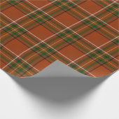 Bruine aardse karotartaan cadeaupapier (Hoek)