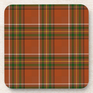 Bruine aardse plaid tartan  bier onderzetter