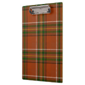 Bruine aardse plaid tartan  klembord (Links)