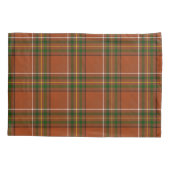 Bruine aardse plaid tartan  kussensloop (Achterkant)