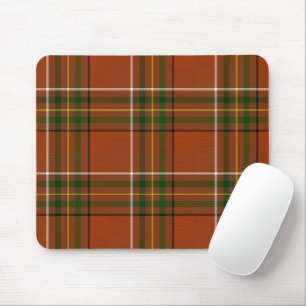 Bruine aardse plaid tartan muismat