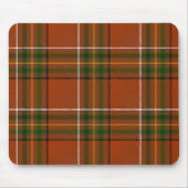 Bruine aardse plaid tartan muismat (Voorkant)