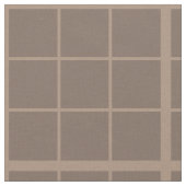 Bruine Aardtint Windowpane Check Stof (Close Up)