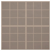 Bruine Aardtint Windowpane Check Stof (Swatch)