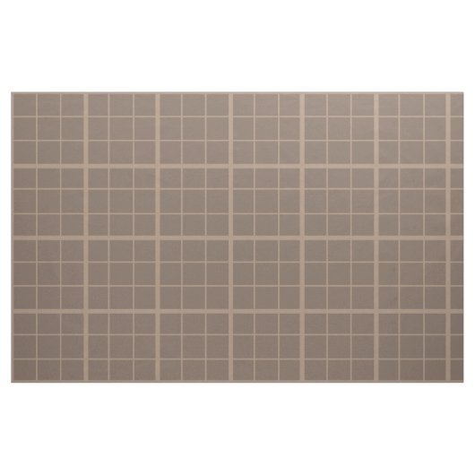 Bruine Aardtint Windowpane Check Stof (Fat Quarter)