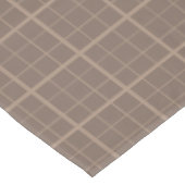 Bruine Aardtint Windowpane Gekruist Tafelkleed (Gekanteld)