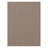 Bruine Aardtint Windowpane Gekruist Tafelkleed (Voorkant)