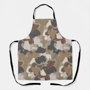 Bruine Aardtinten Militair Camouflage Schort
