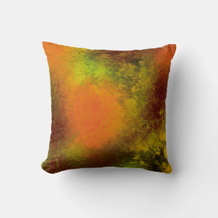 Bruine abstracte Afrika Kussen
