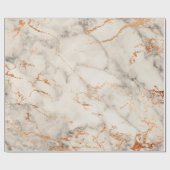 Bruine accenten en wit abstract patroon cadeaupapier (Vlak)