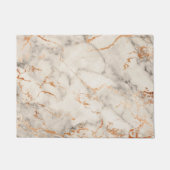 Bruine accenten en wit Abstract patroon Deurmat (Voorkant)