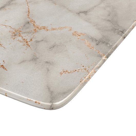 Bruine accenten en wit Abstract patroon Snijplank (Hoek)