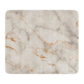 Bruine accenten en wit Abstract patroon Snijplank (Voorkant)