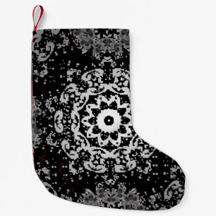 Bruine achtergrond. Doodle background in  met Kleine Kerstsok