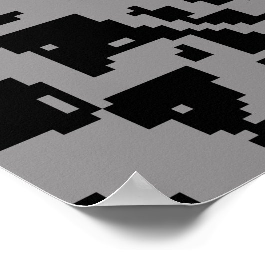 Bruine achtergrond. Doodle background in  met Poster (Hoek)