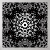 Bruine achtergrond. Doodle background in  met Poster (Voorkant)