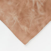 Bruine achtergrond fleece deken (Hoek)
