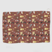 bruine achtergrond golfhanddoek (Horizontaal)